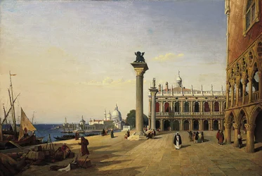 Die Piazzetta vom Riva degli Schiavoni aus gesehen
